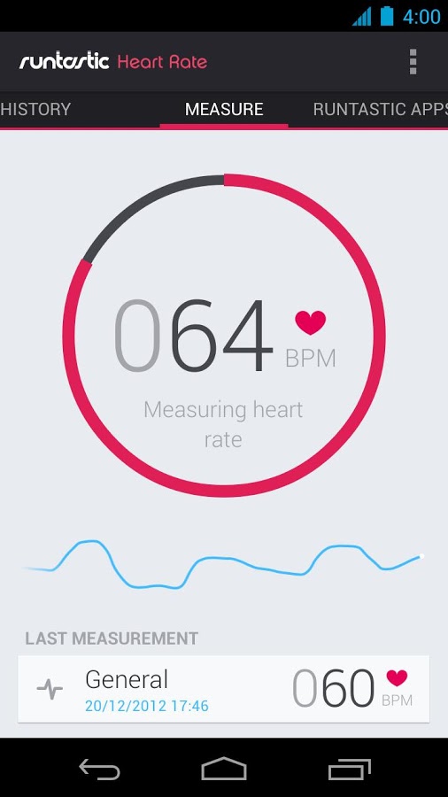 Runtastic Heart Rate application