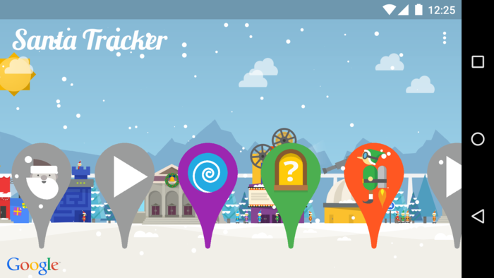 santa tracker app